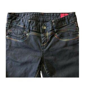 Vero Moda Skinny Jeans Multicolor Rainbow Stitching 160/64A Size 2